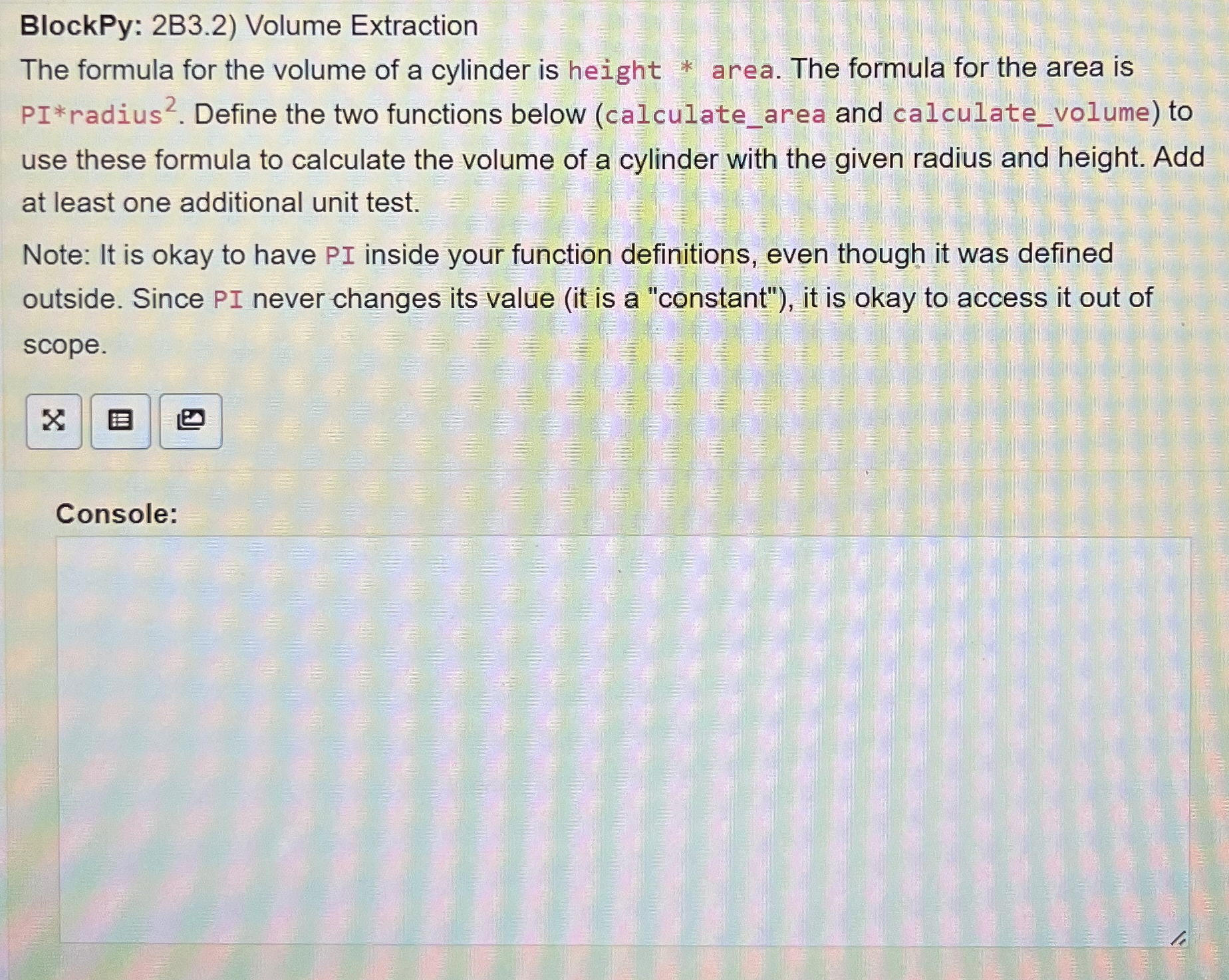 BlockPy: 2 B 3 . 2 ) Volume Extraction The