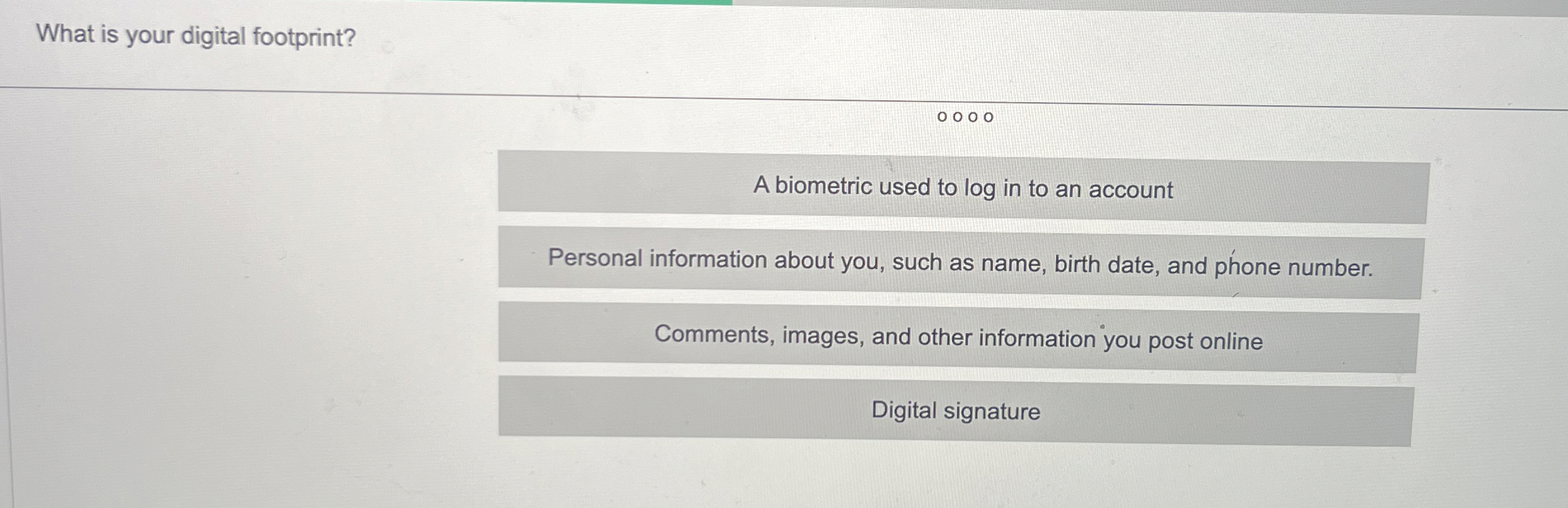 What is your digital footprint? A biometric used