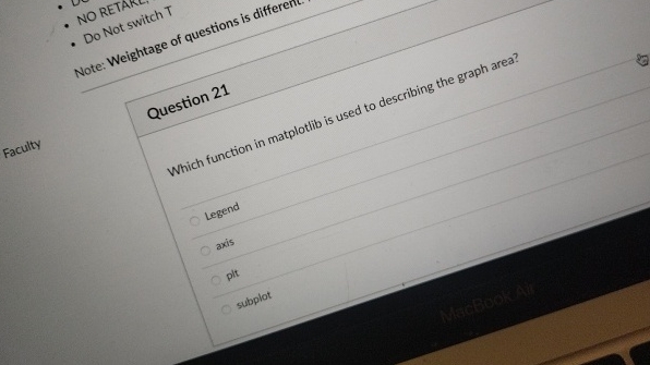 NO RETARL Do Not SwitchT Note: Weightage of