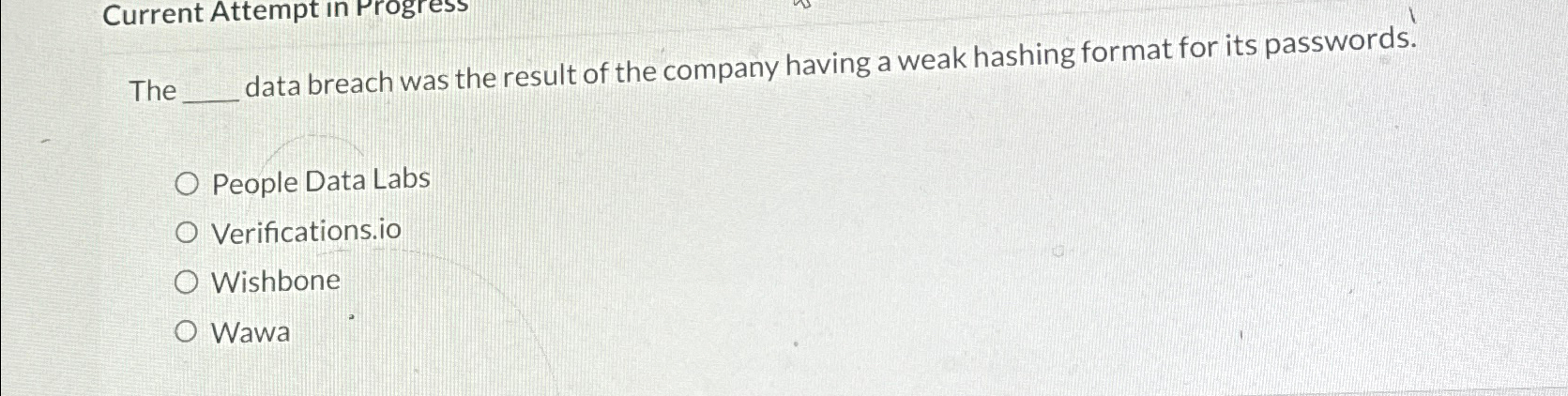 The data breach was the result of the company