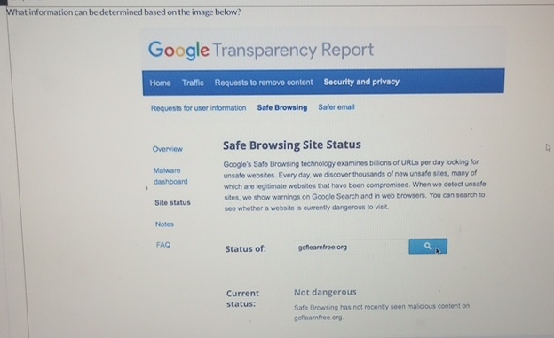 What information can be determined based on the