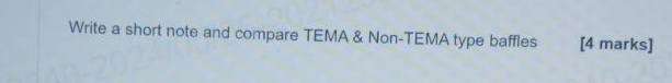 Write a short note and compare TEMA & Non - TEMA