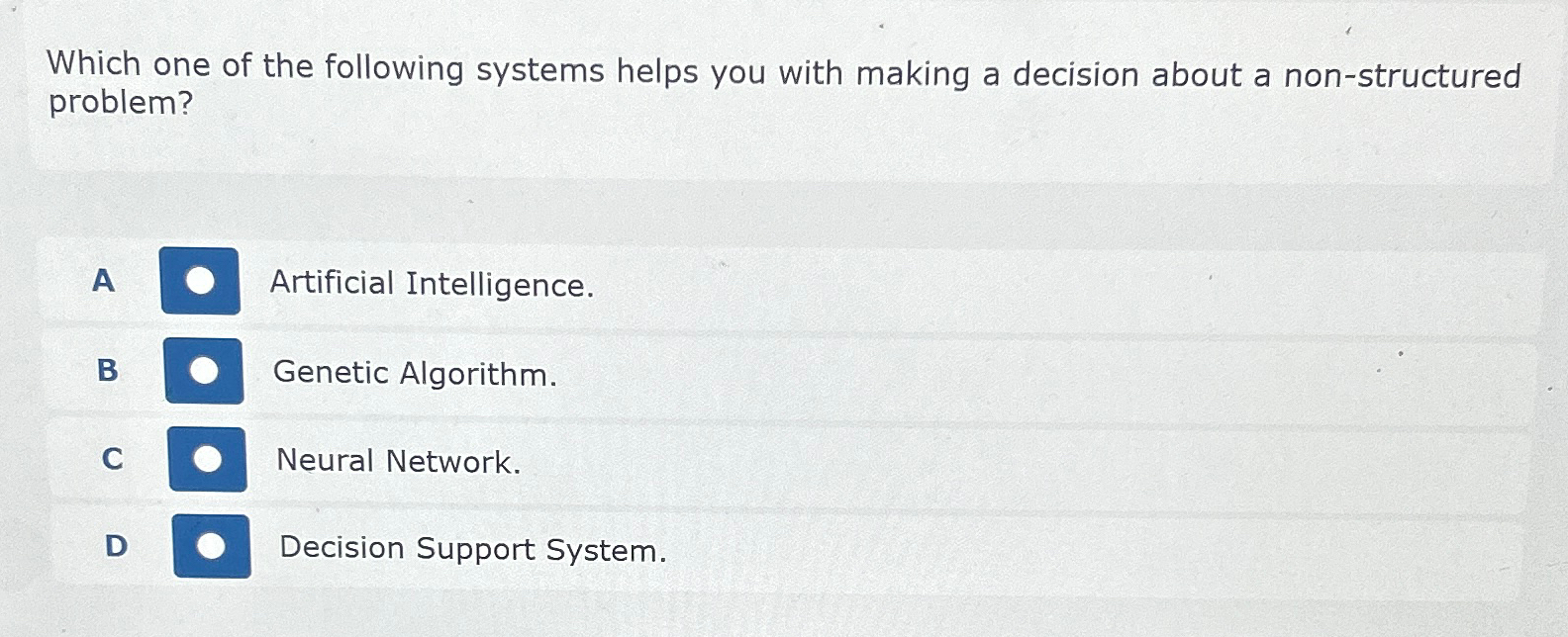 Which one of the following systems helps you with