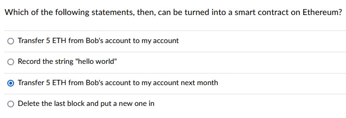 Which of the following statements, then, can be