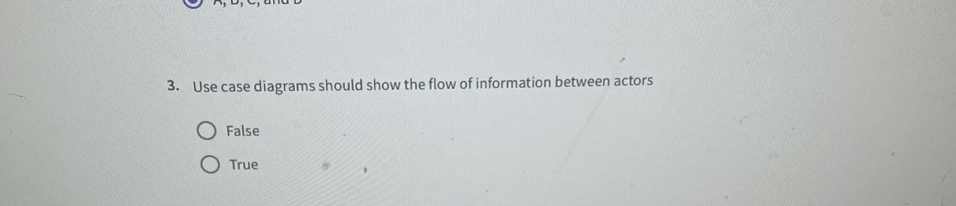 Use case diagrams should show the flow of