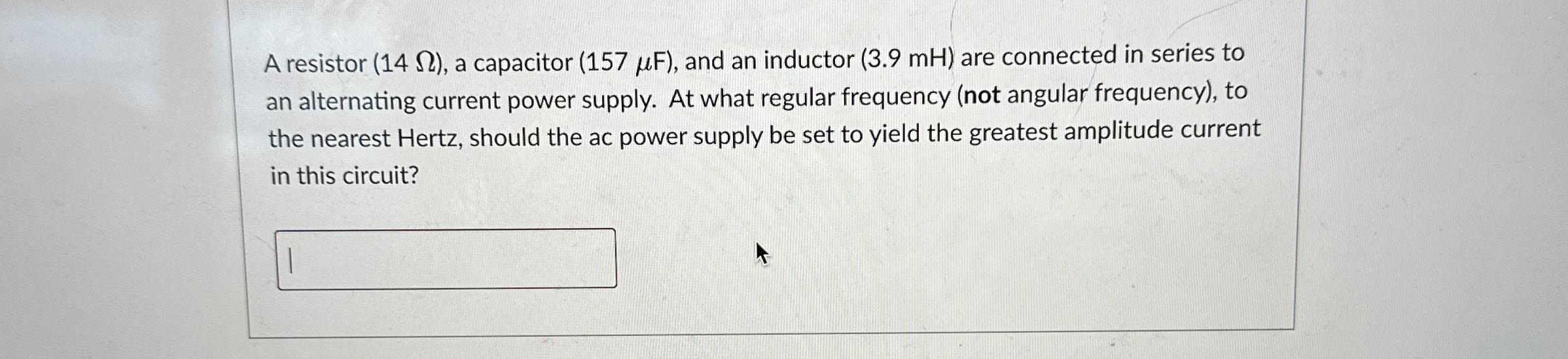A resistor ( 1 4 ) , a capacitor ( 1 5 7 F ) ,