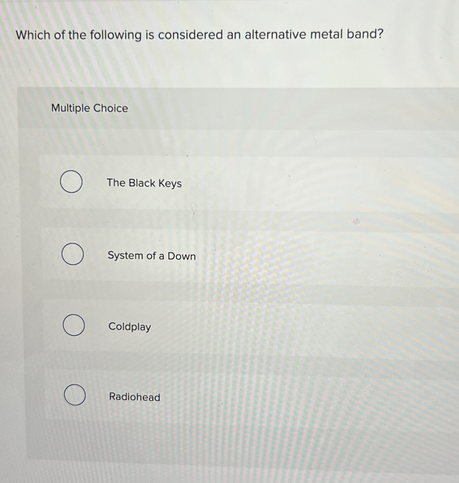 Which of the following is considered an