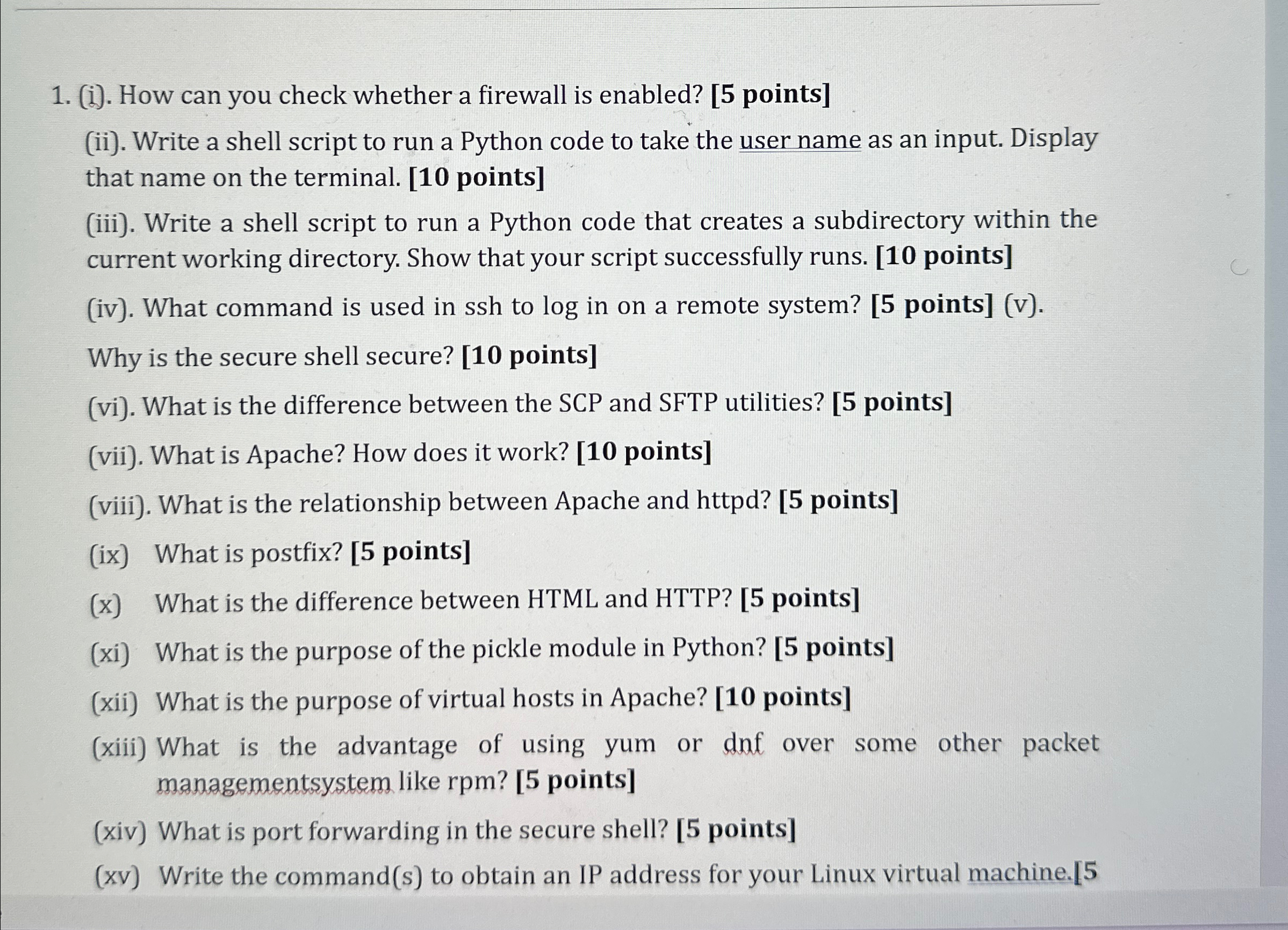 ( i ) . How can you check whether a firewall is