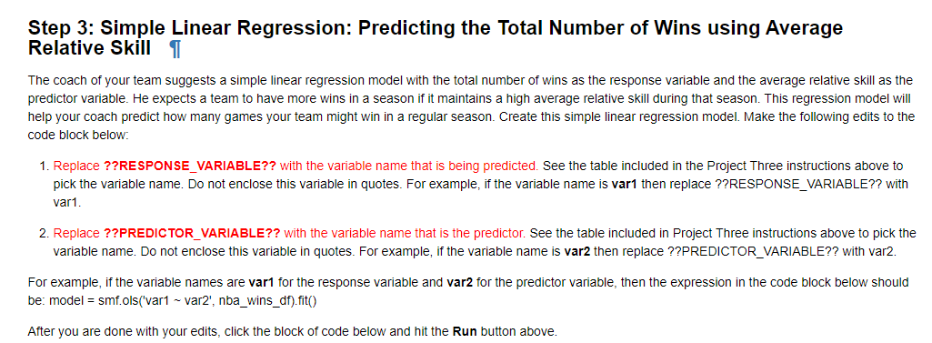 Step 3 : Simple Linear Regression: Predicting the