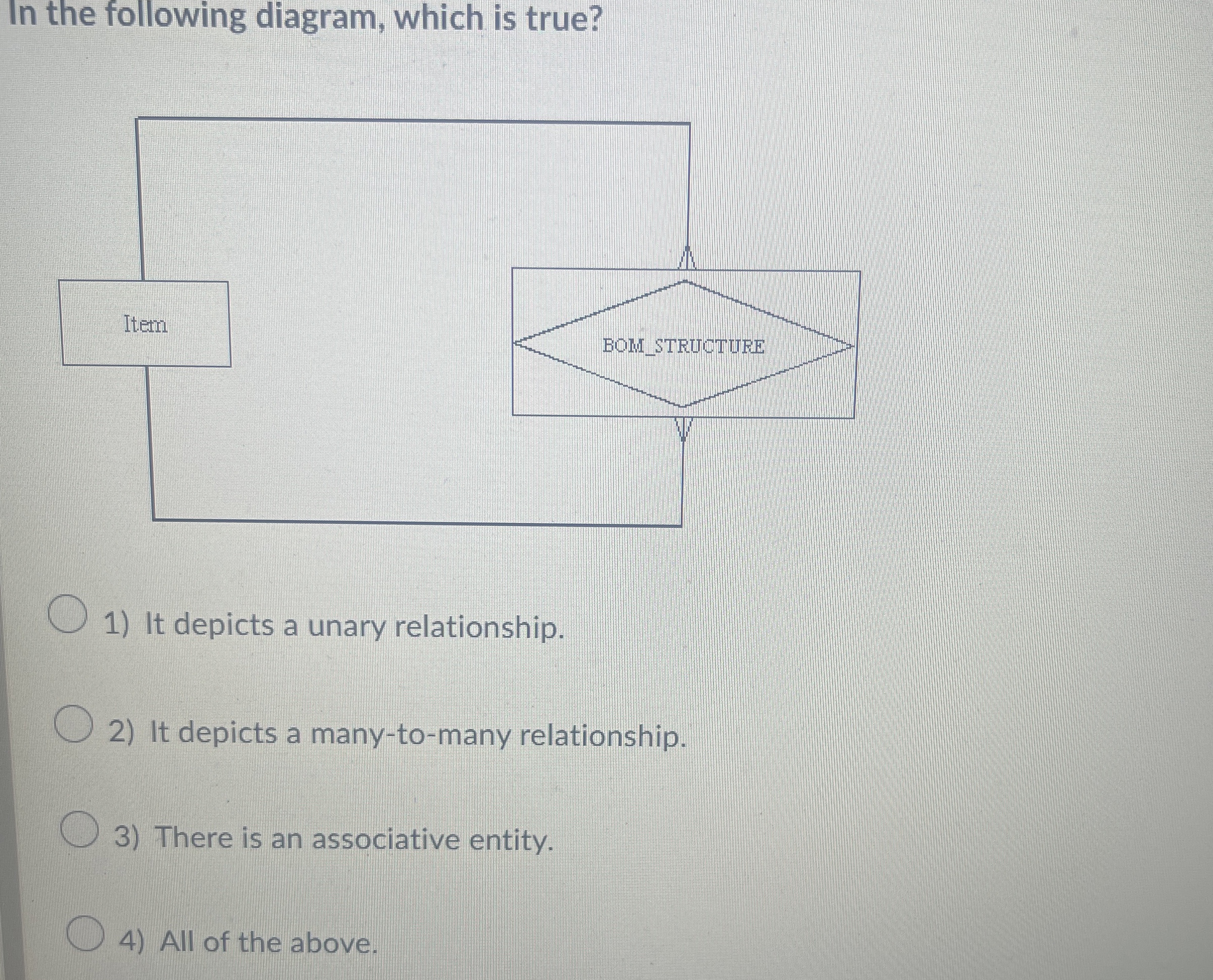 In the following diagram, which is true? It