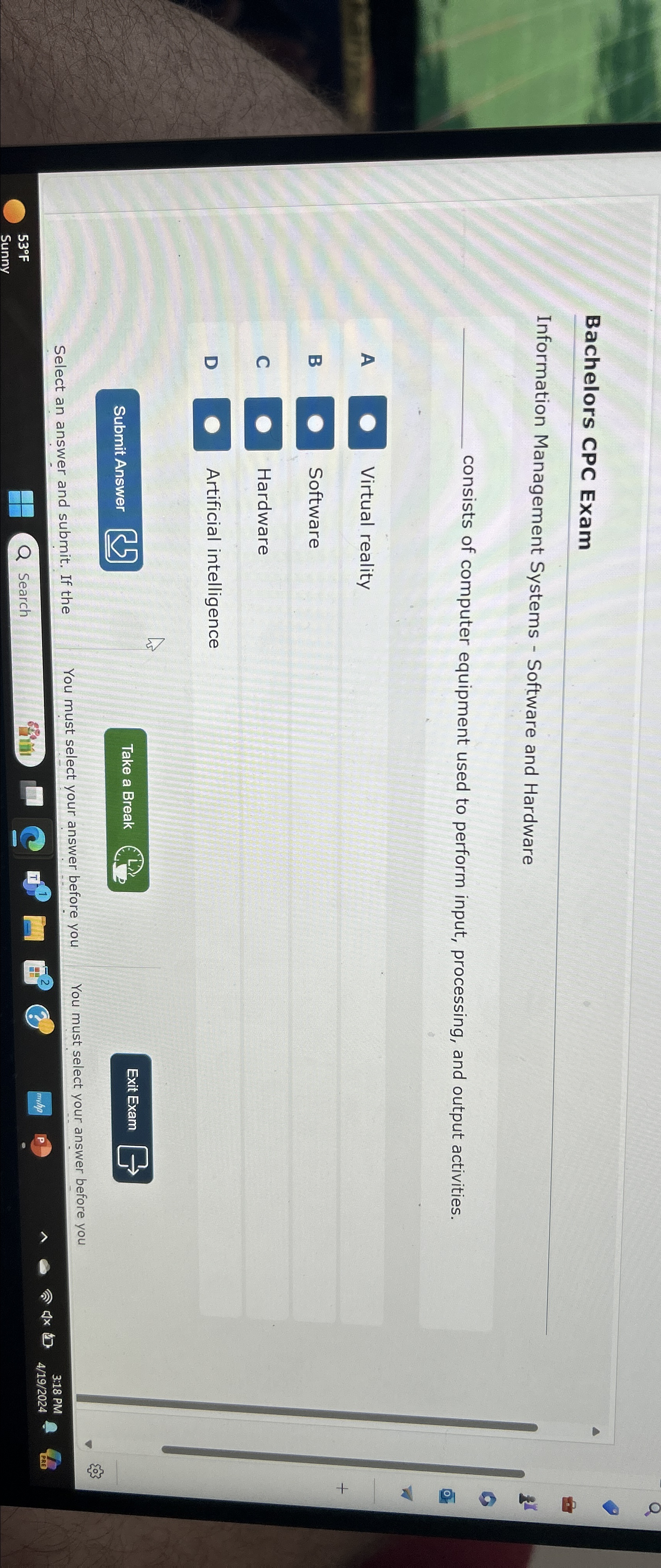 Bachelors CPC Exam Information Management Systems