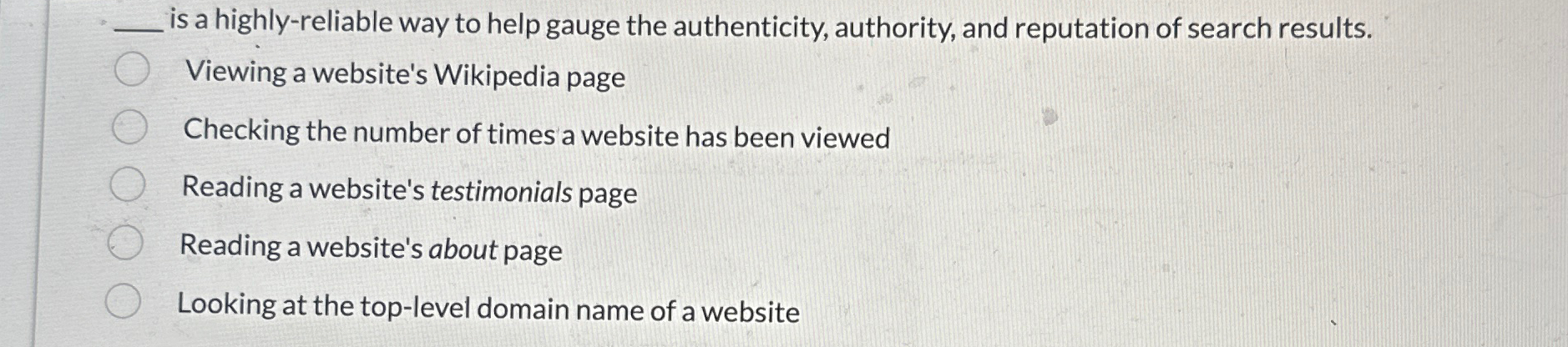 is a highly - reliable way to help gauge the