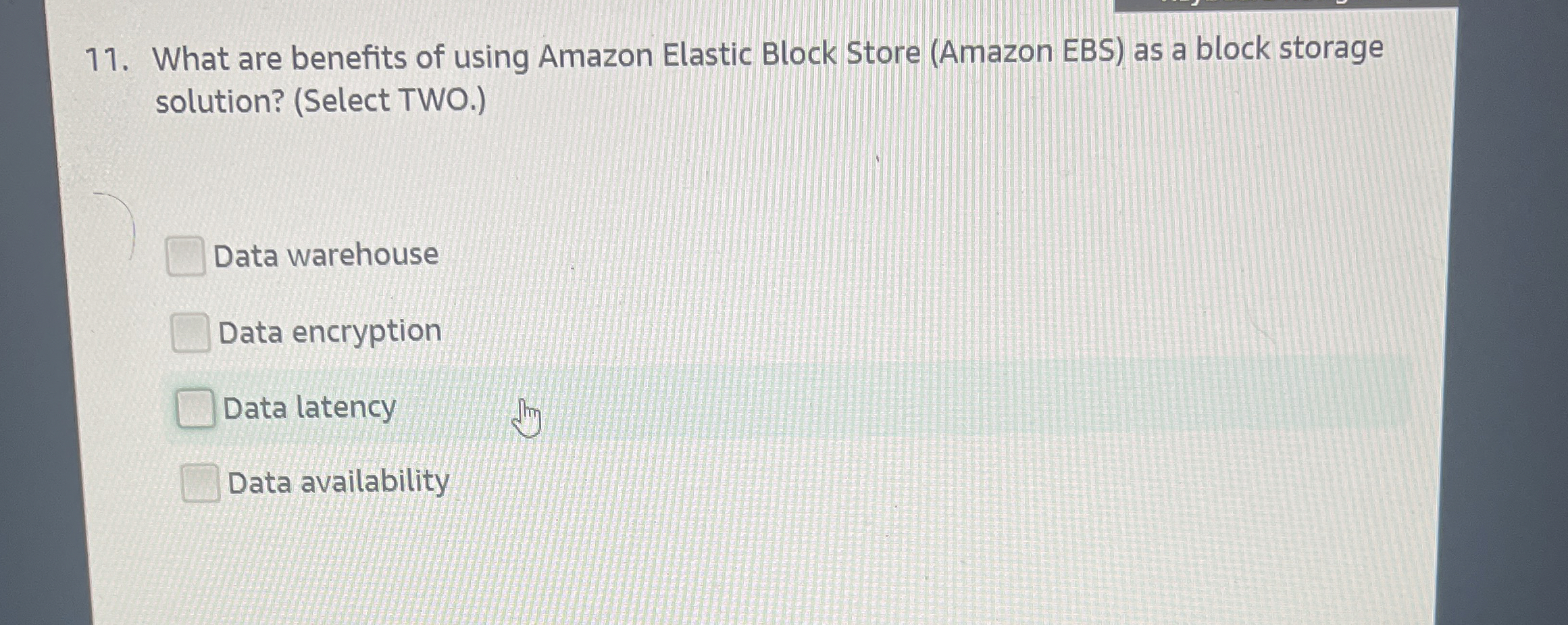 What are benefits of using Amazon Elastic Block