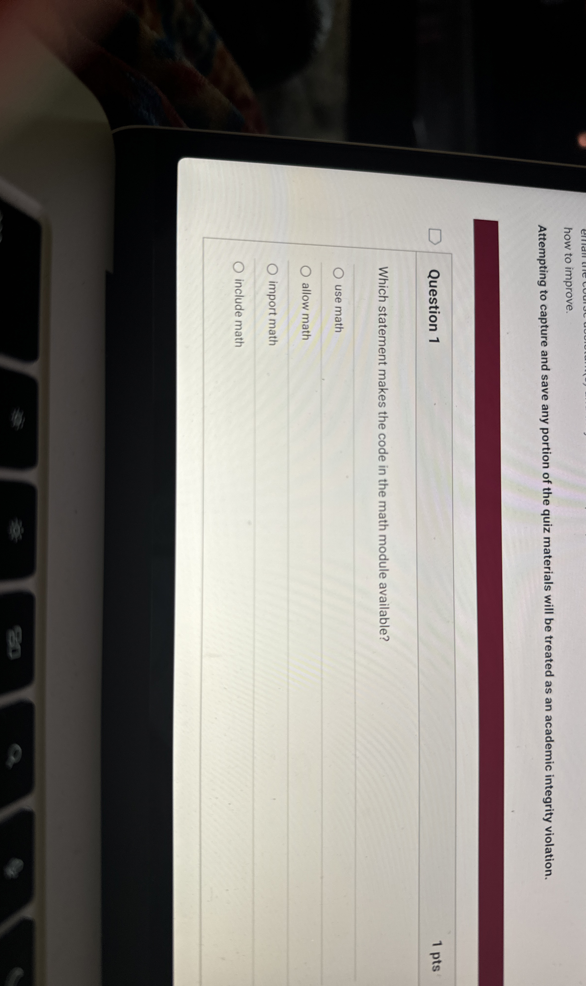 how to improve. Attempting to capture and save