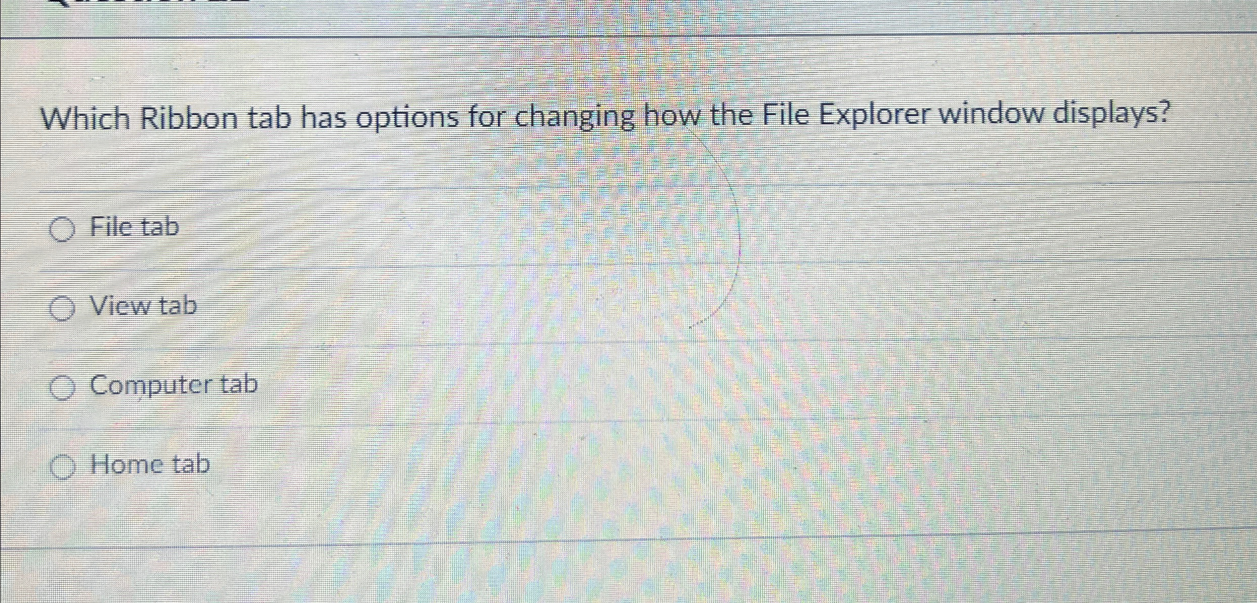 Which Ribbon tab has options for changing how the