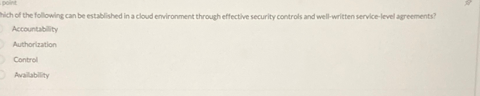 hich of the following can be established in a