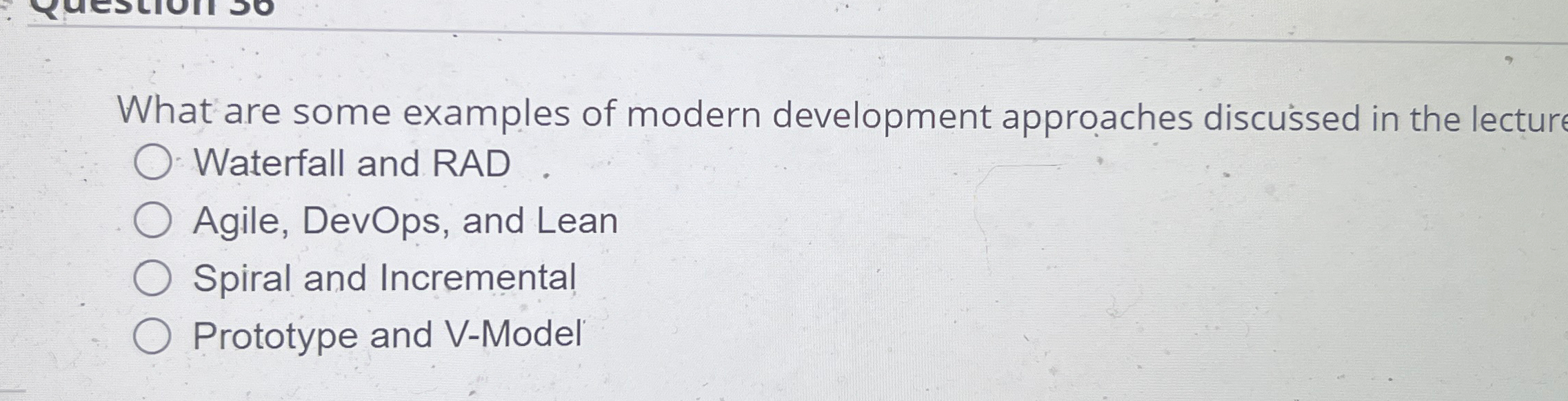 What are some examples of modern development