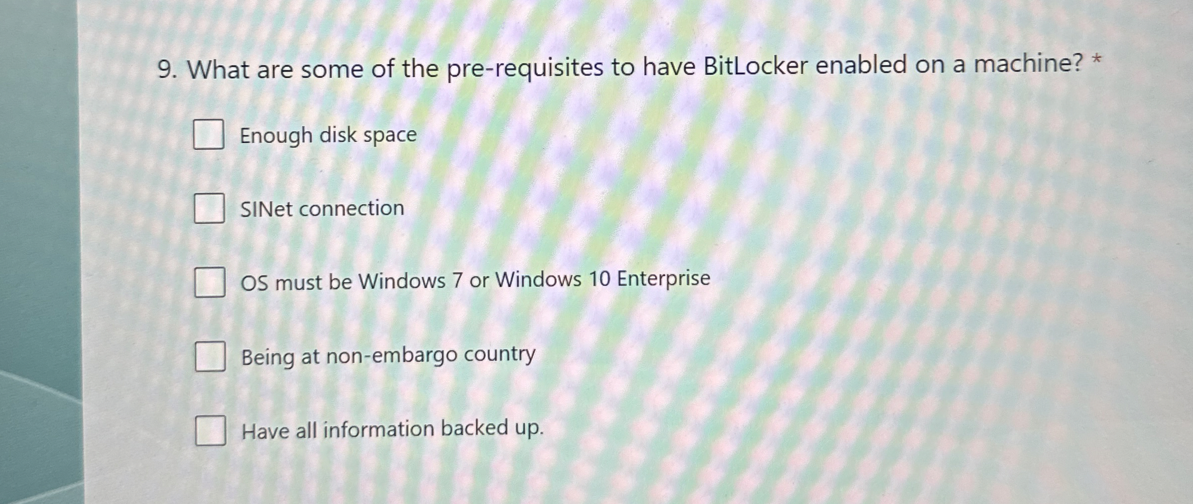 What are some of the pre - requisites to have