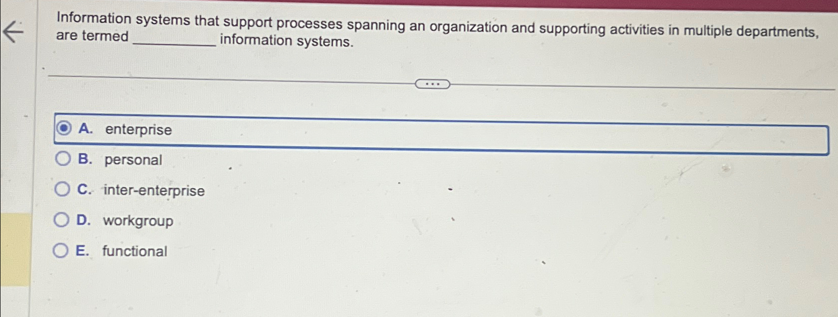 Information systems that support processes