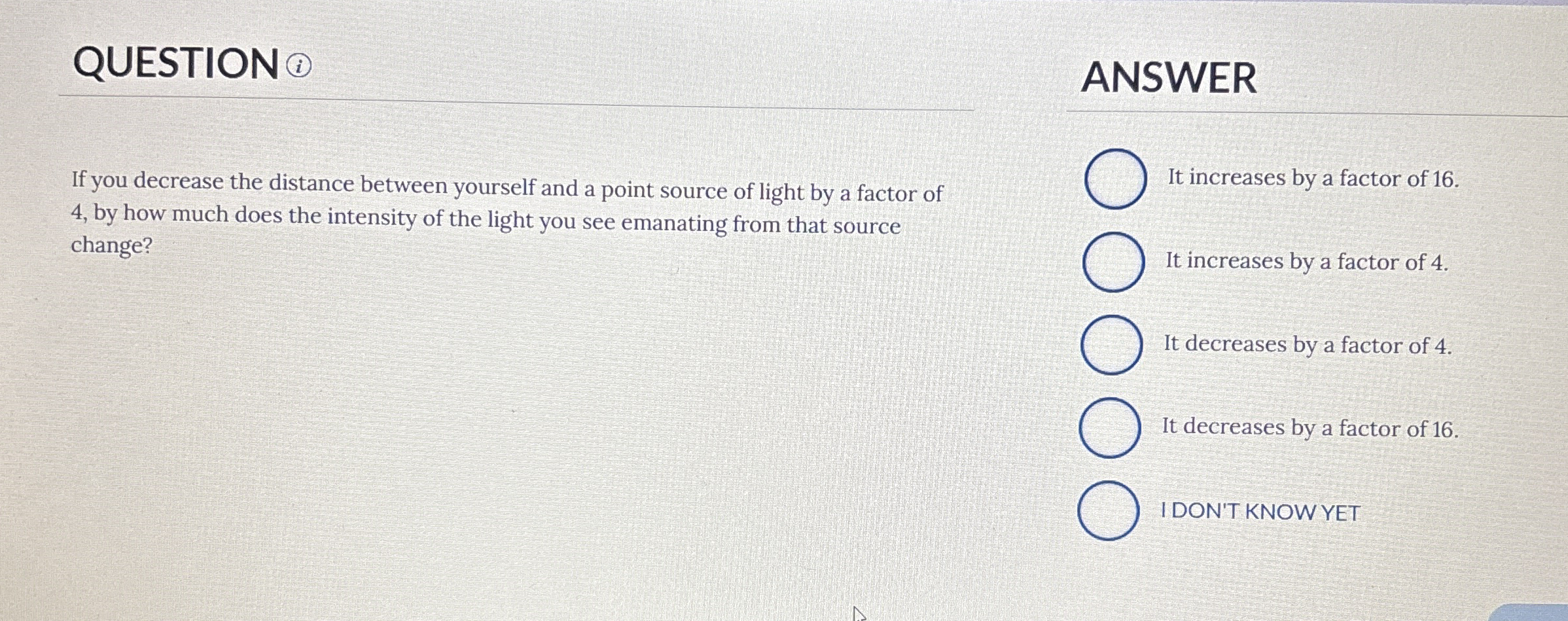 QUESTION ( i ) ANSWER If you decrease the