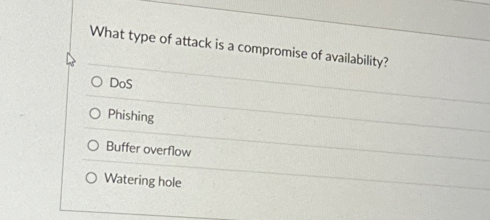 What type of attack is a compromise of