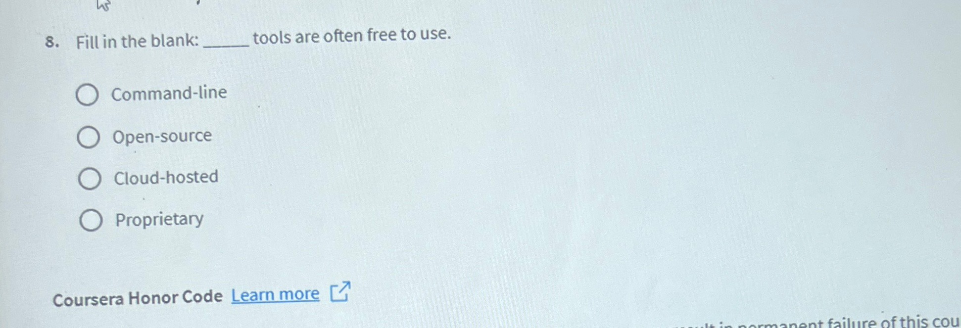 Fill in the blank: tools are often free to use.
