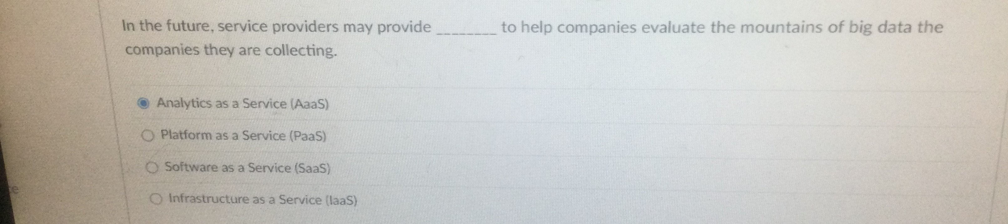 In the future, service providers may provide q ,