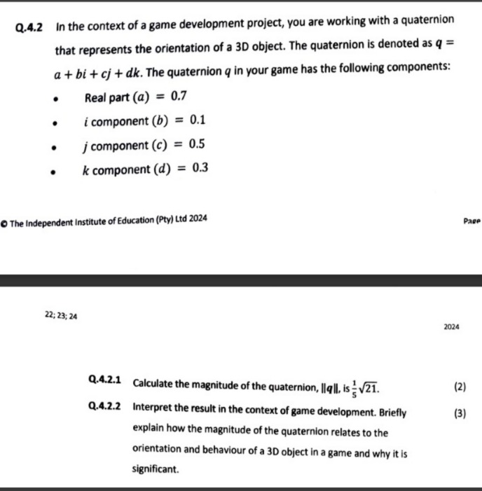 In the context of a game development project, you