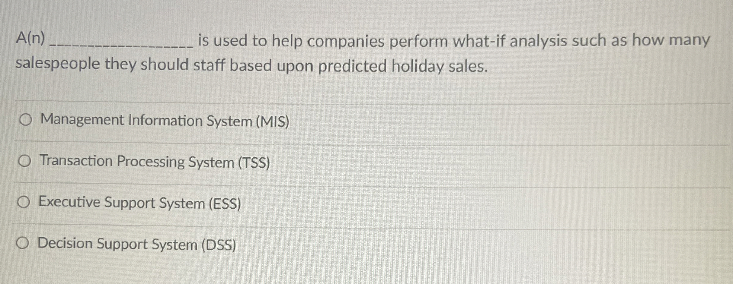 A ( n ) is used to help companies perform what -