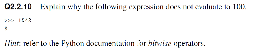 Q 2 . 2 . 1 0 Explain why the following