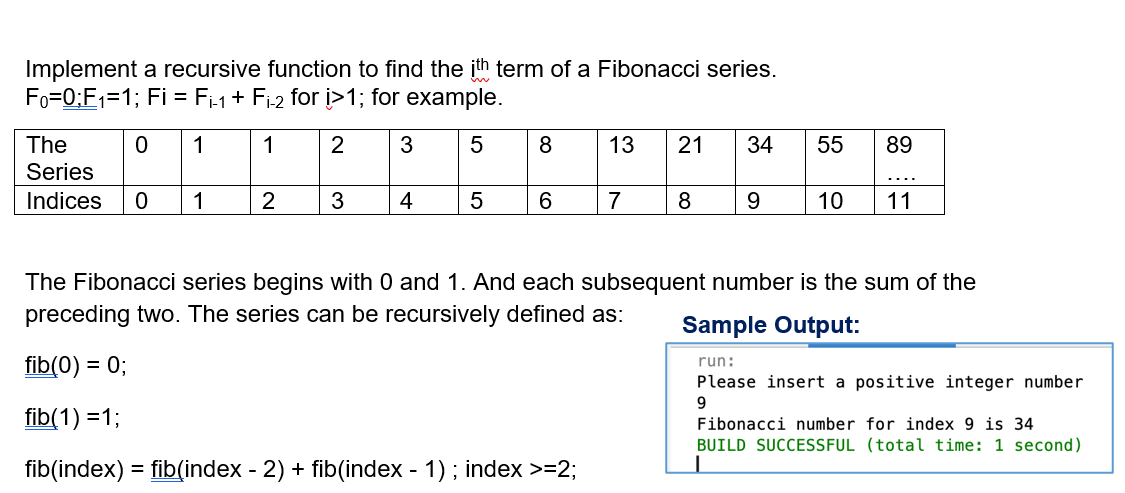 Implement a recursive function to find the i _ (