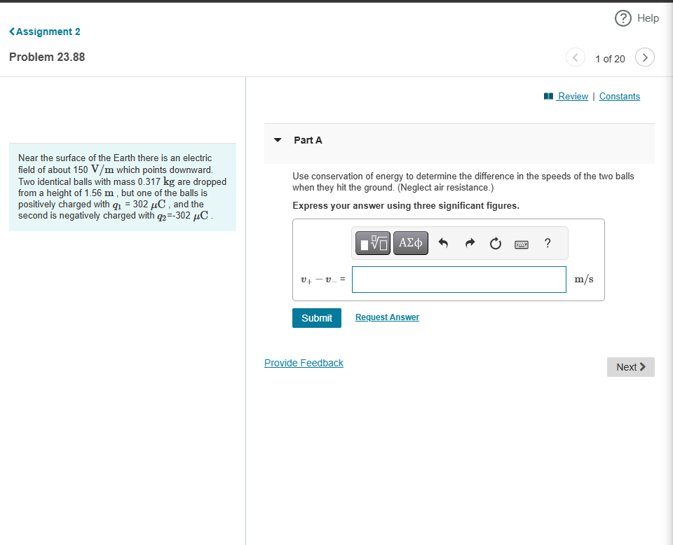 Near the surface of the Earth there is an