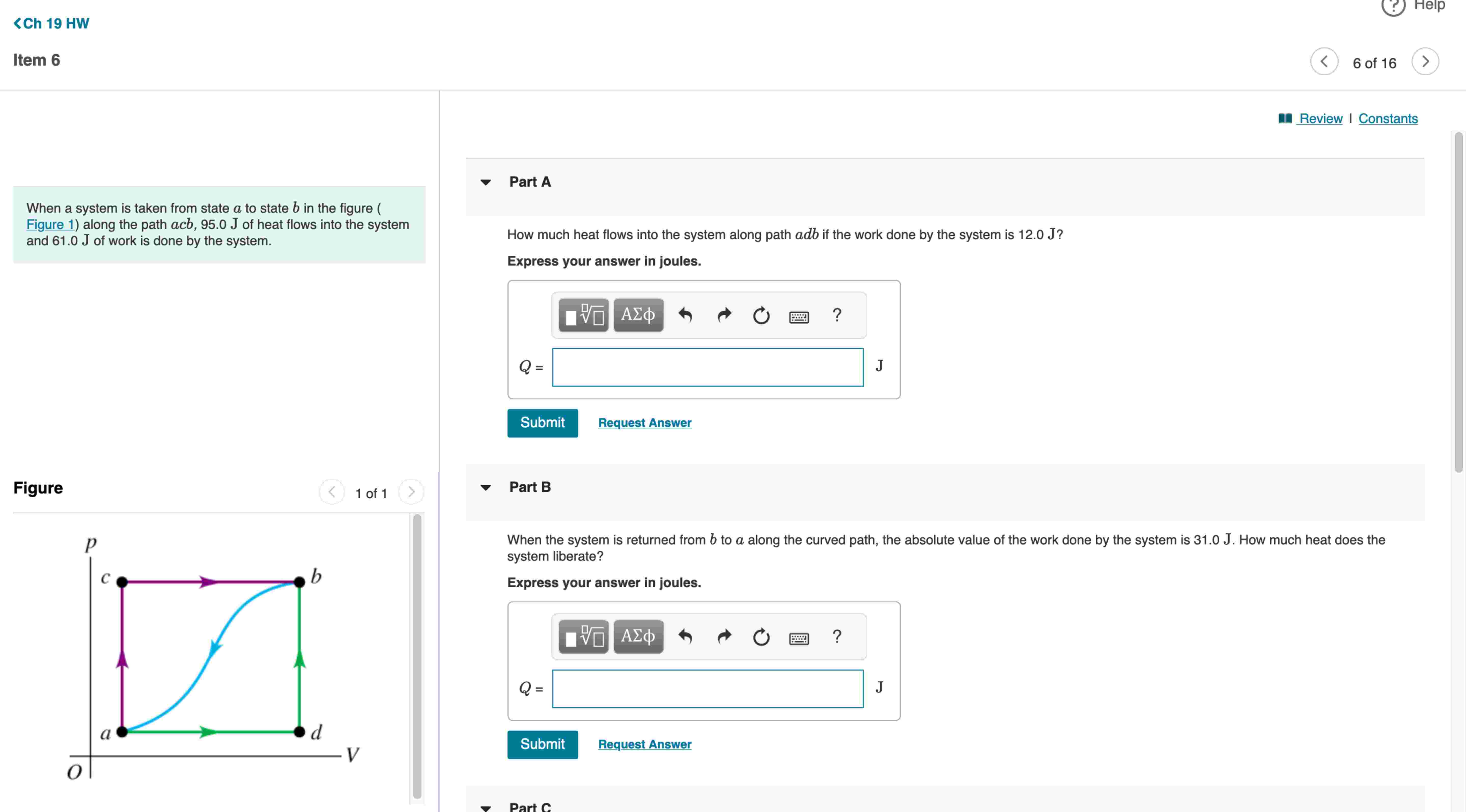 Item 6 When a system is taken from state \ ( a \