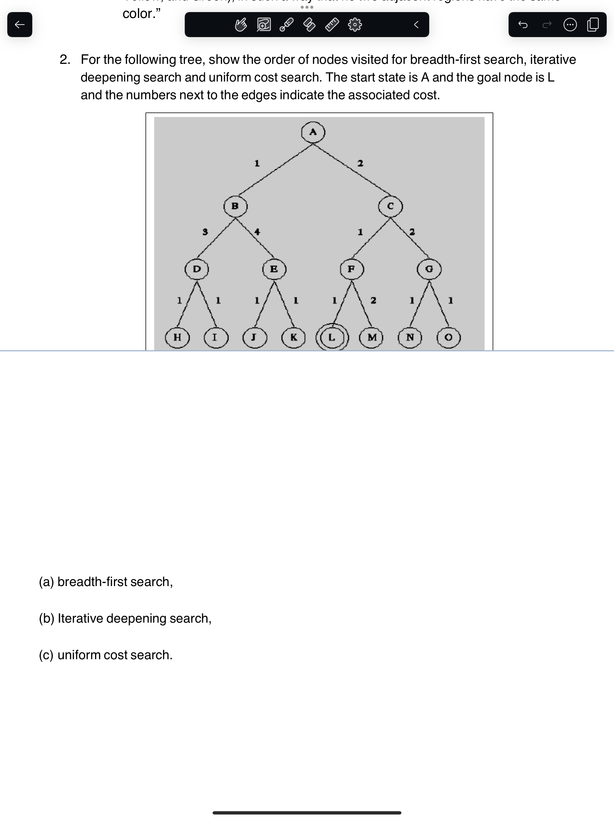 ( a ) breadth - first search, ( b ) Iterative