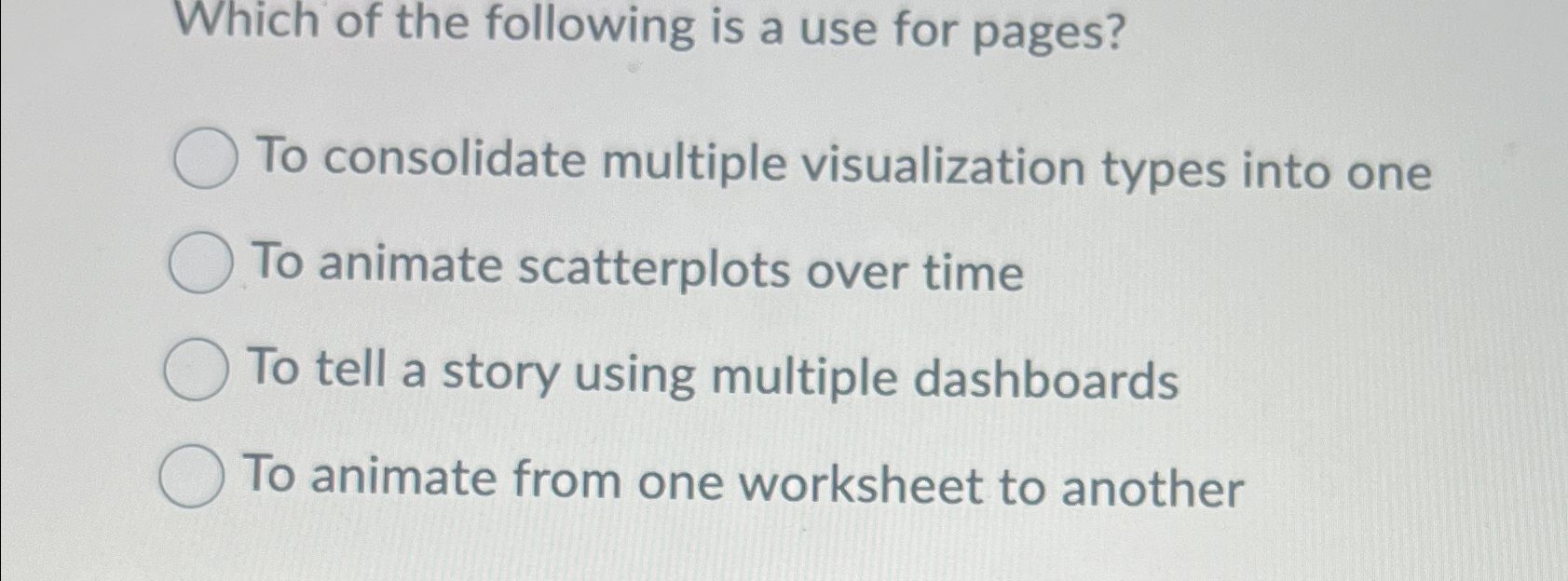 Which of the following is a use for pages? To