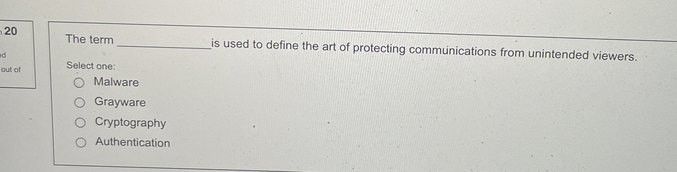 2 0 The term is used to define the art of