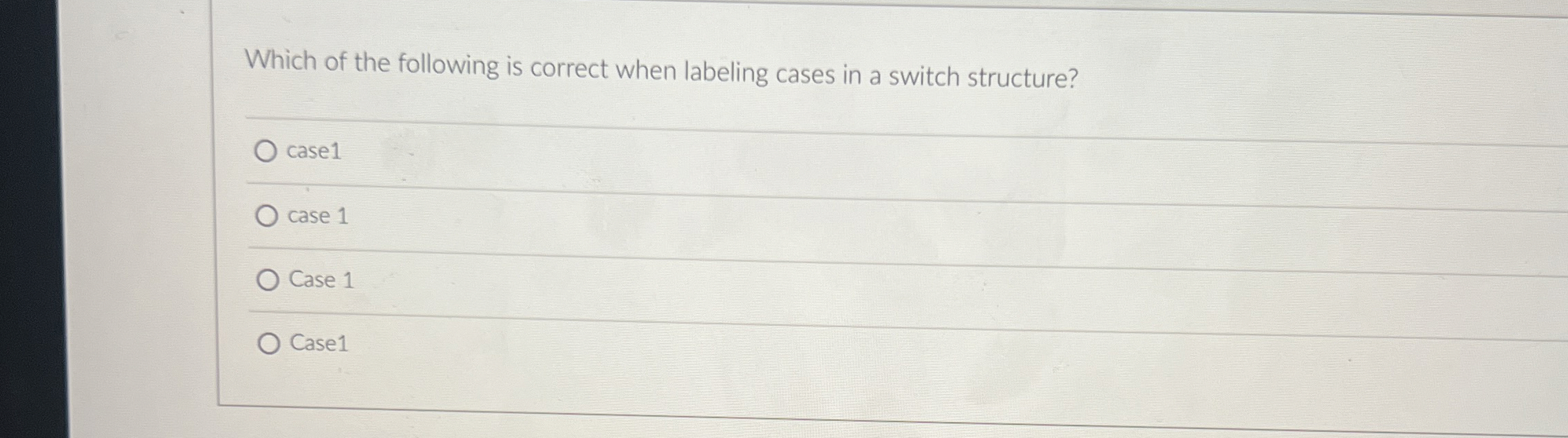 Which of the following is correct when labeling