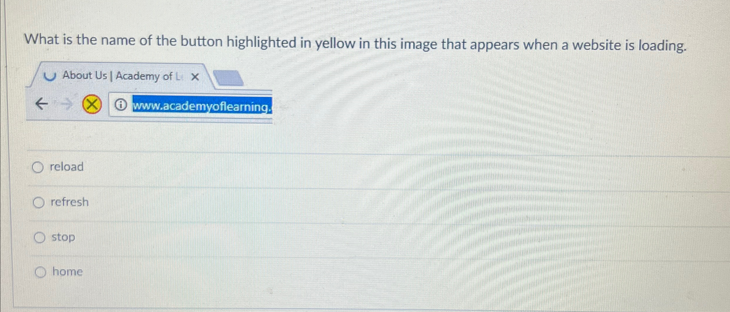 What is the name of the button highlighted in