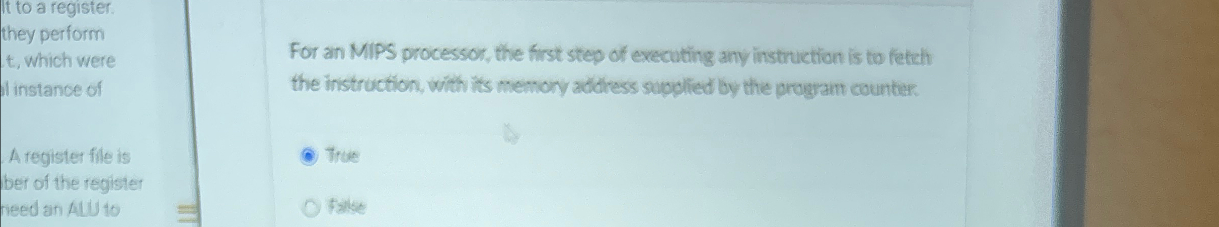 It to a register. they perform t , which were il