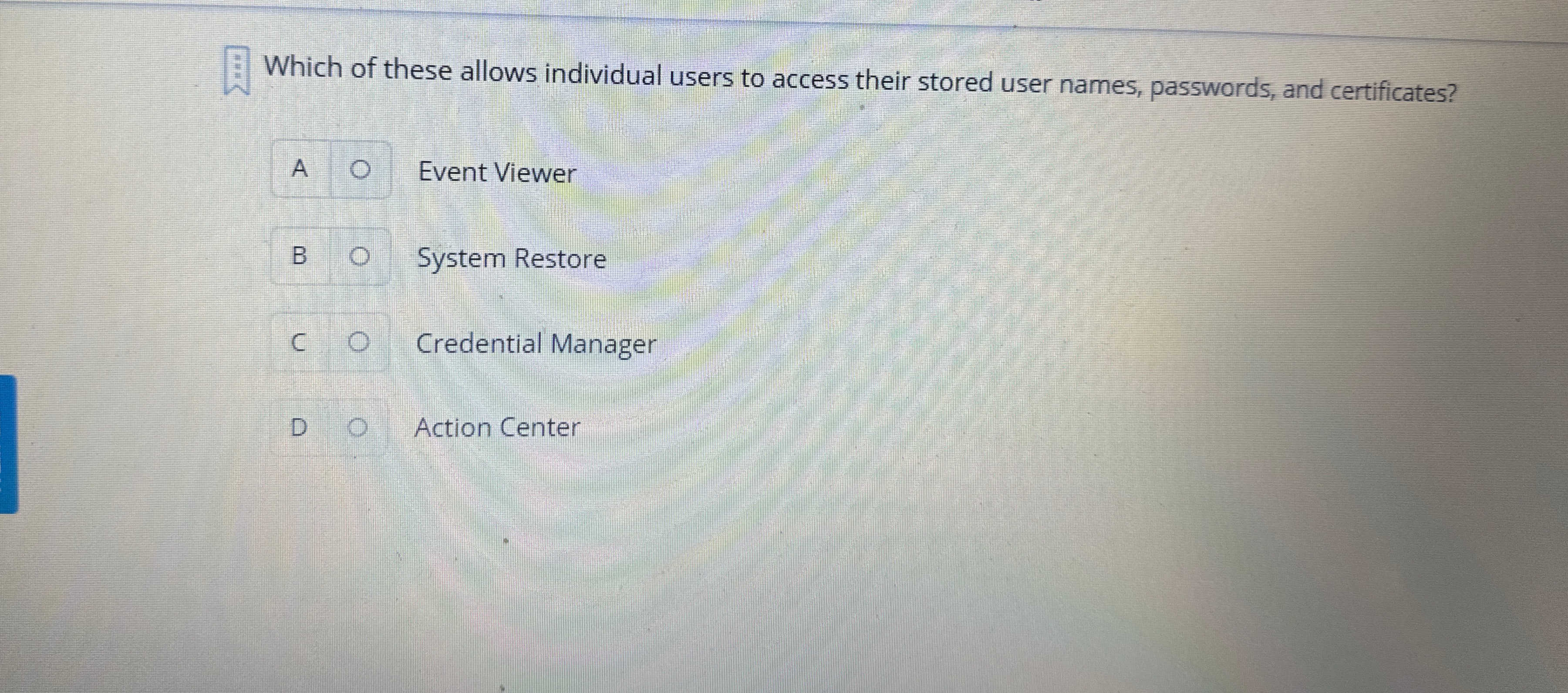 Which of these allows individual users to access