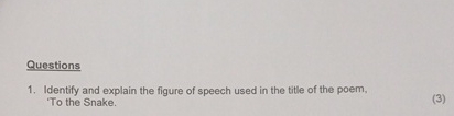 Questions Identify and explain the figure of