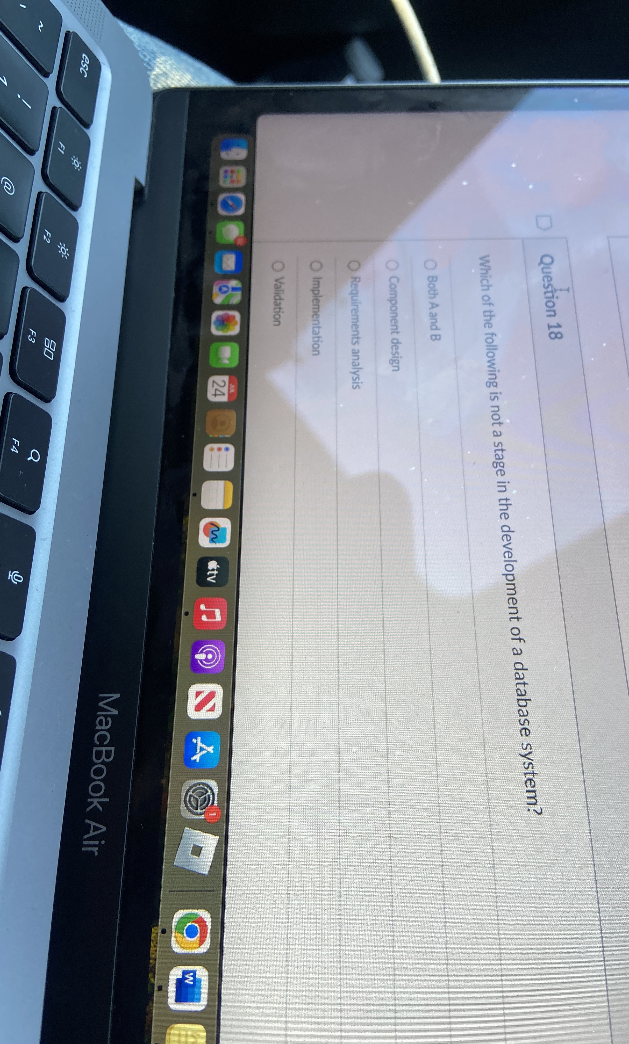 Question 1 8 Which of the following is not a