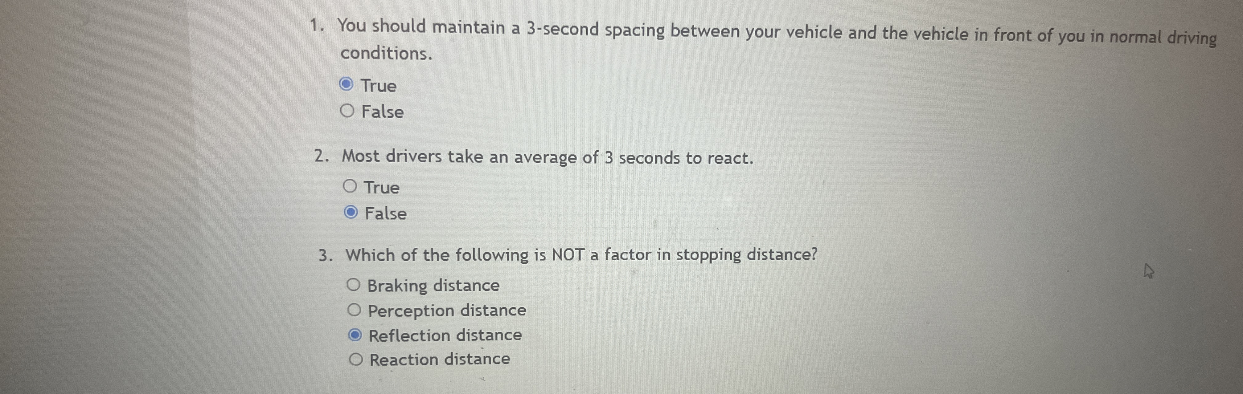 You should maintain a 3 - second spacing between