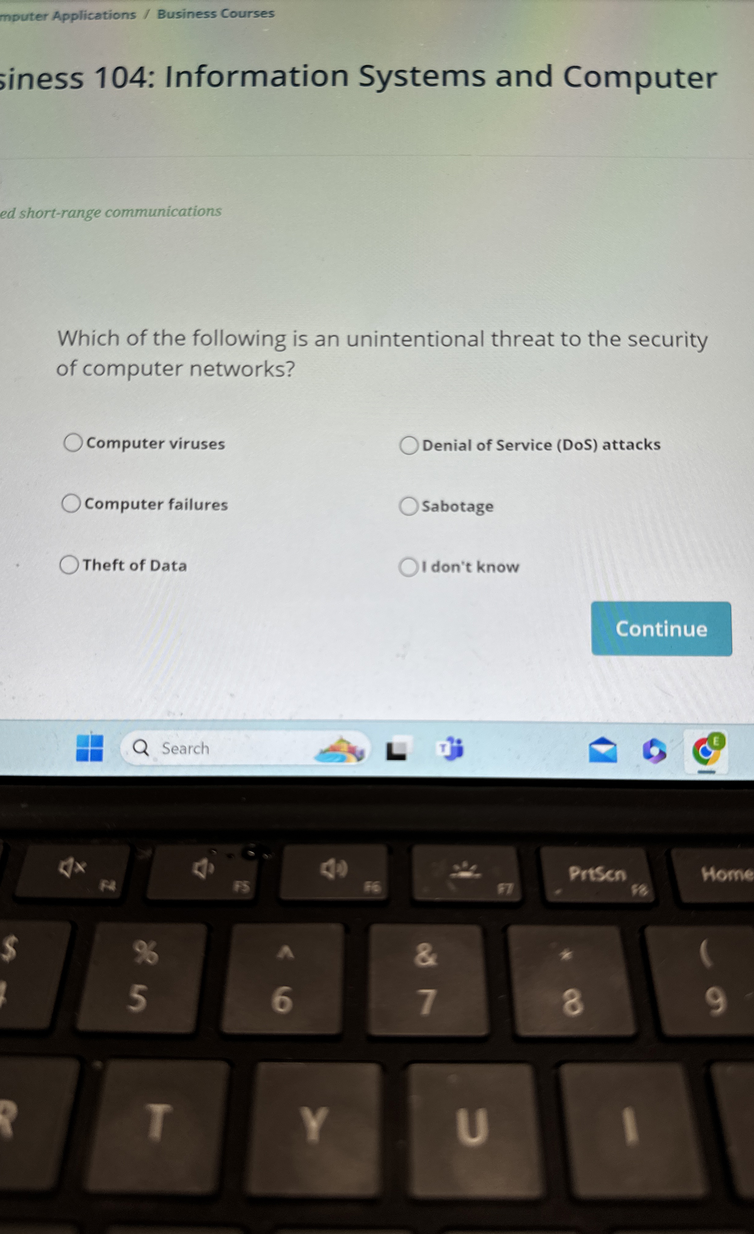 mputer Applications / Business Courses iness 1 0