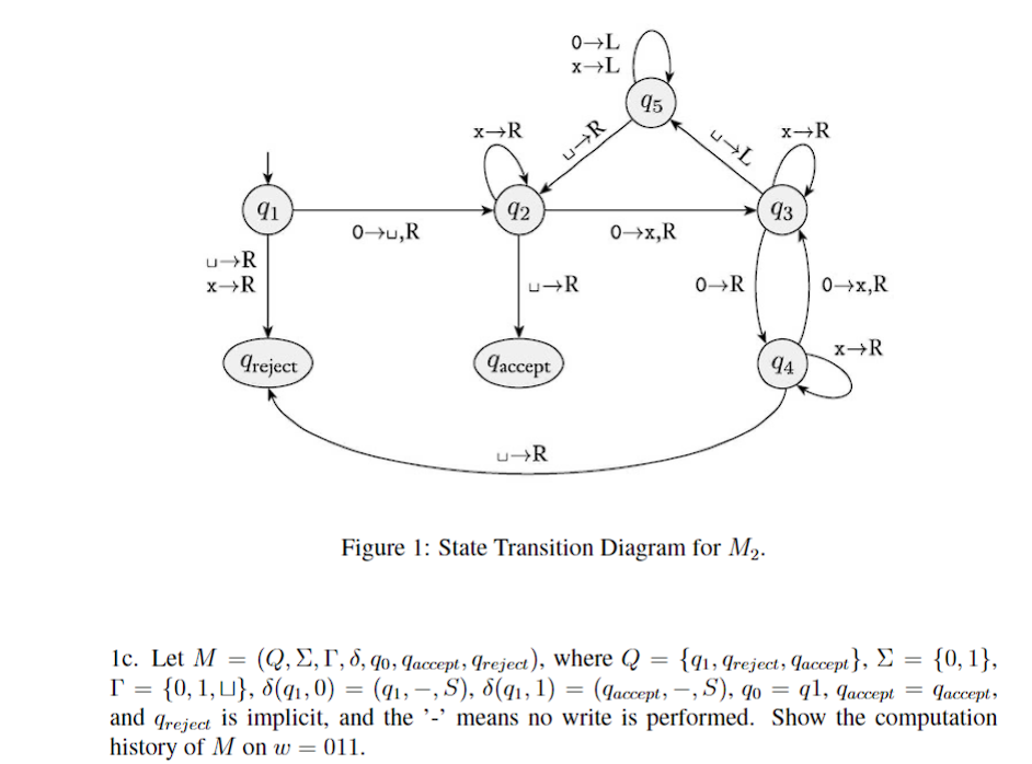1 a . Use computation histories to show
