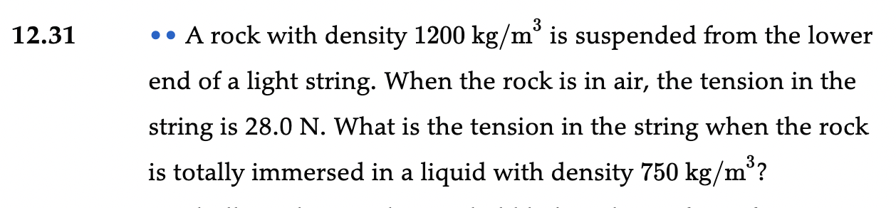 end of a light string. When the rock is in air,
