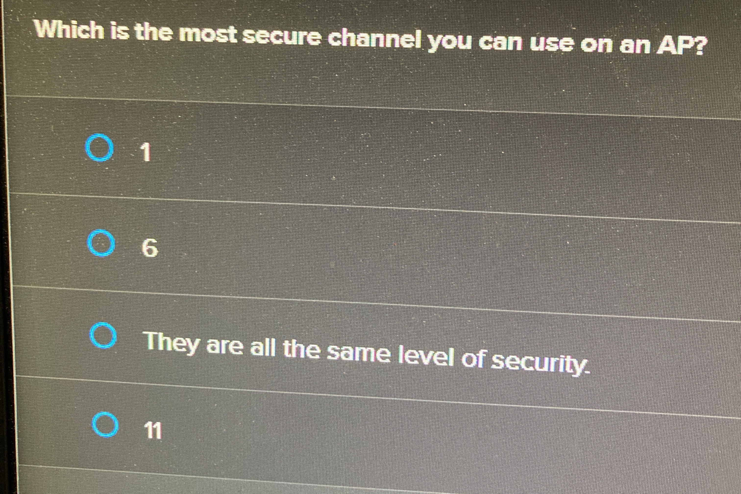 Which is the most secure channel you can use on