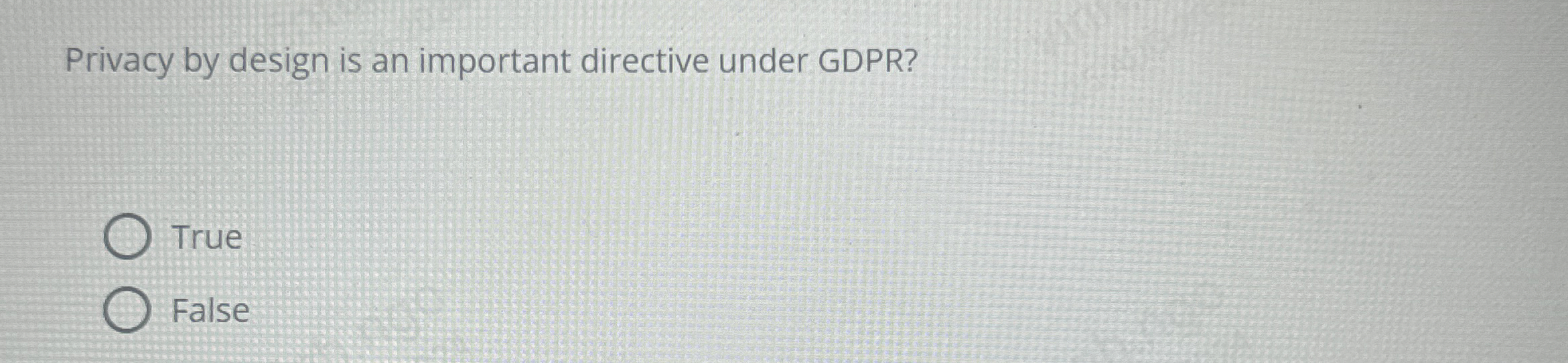 Privacy by design is an important directive under