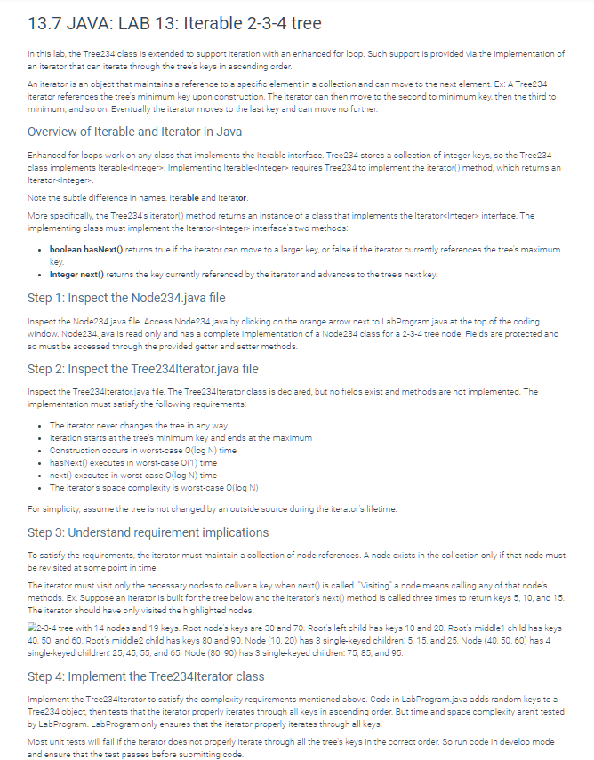 Tree 2 3 4 Iterator.java import java.util. * ;