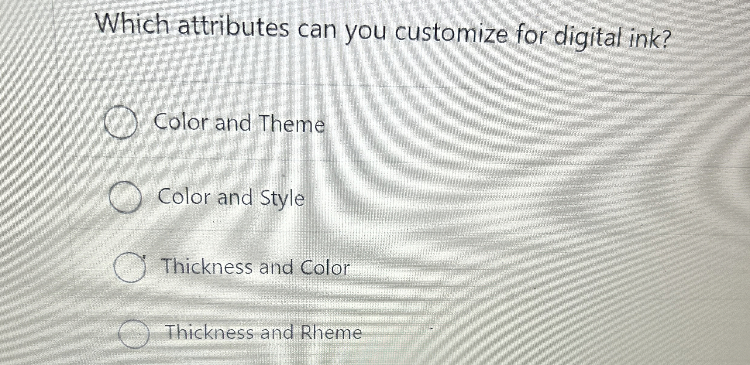 Which attributes can you customize for digital
